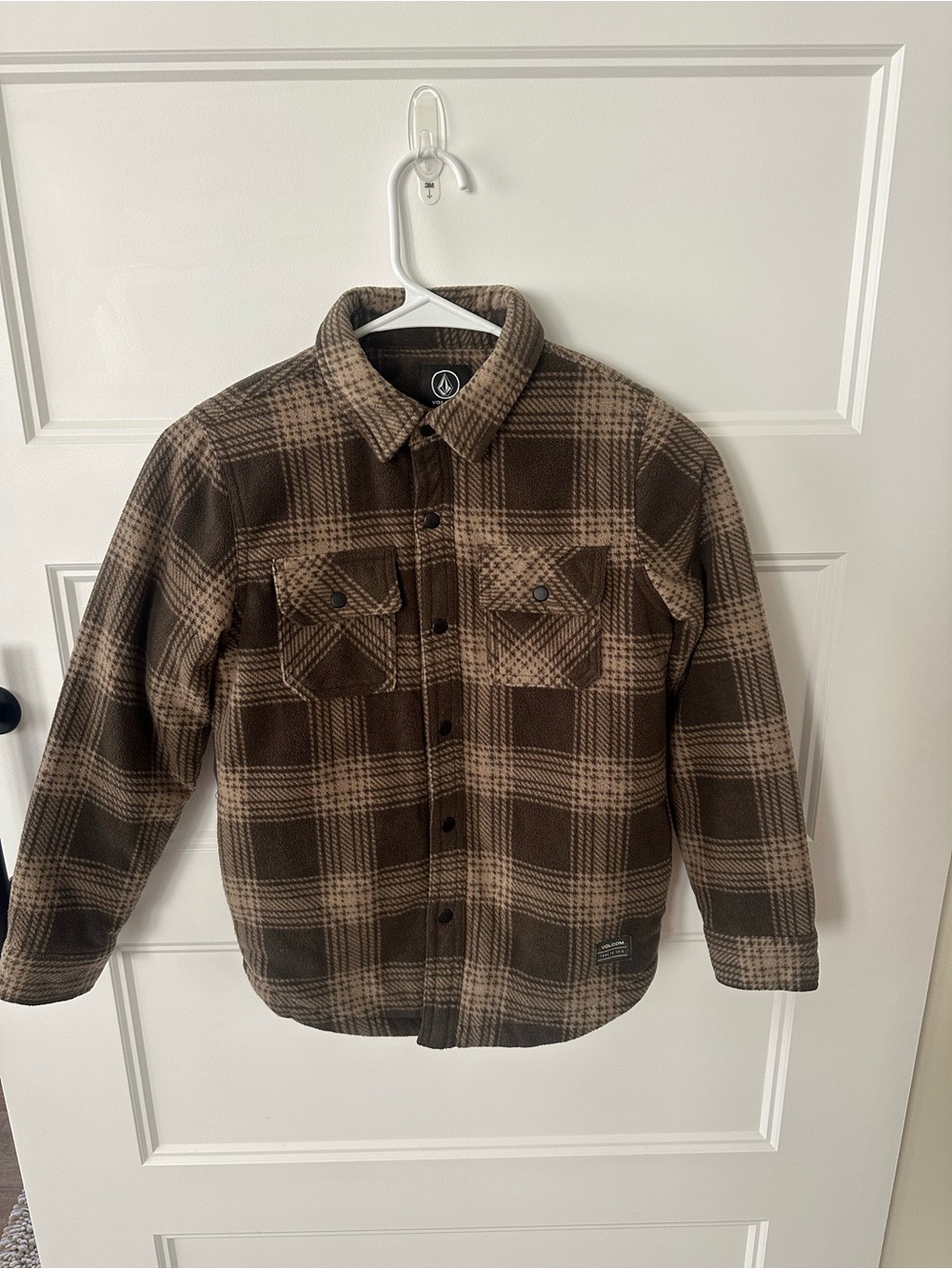 Volcom Dark Brown Fleece-Lined Jacket